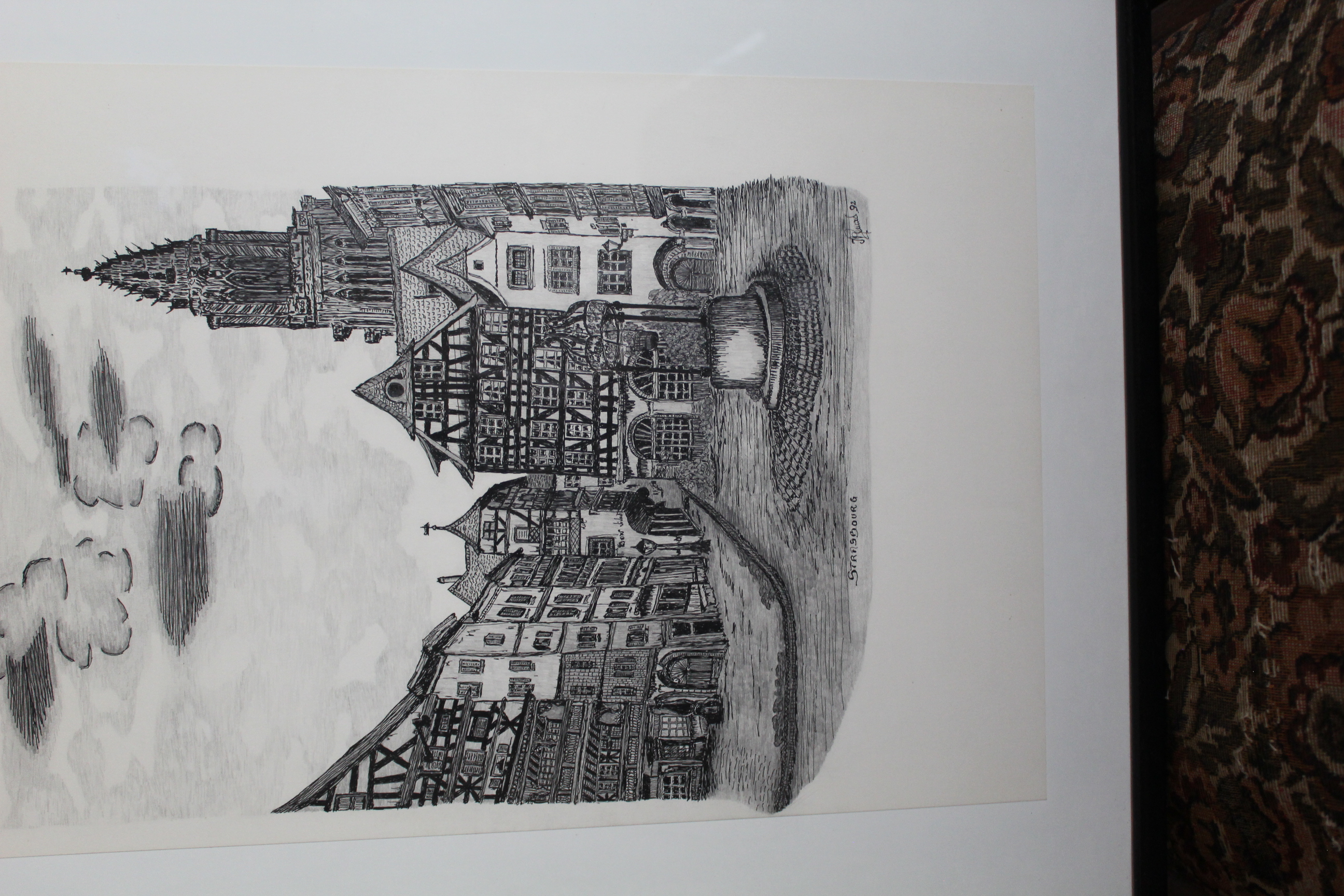 Œuvre encre de Chine série Nature 50x70cm